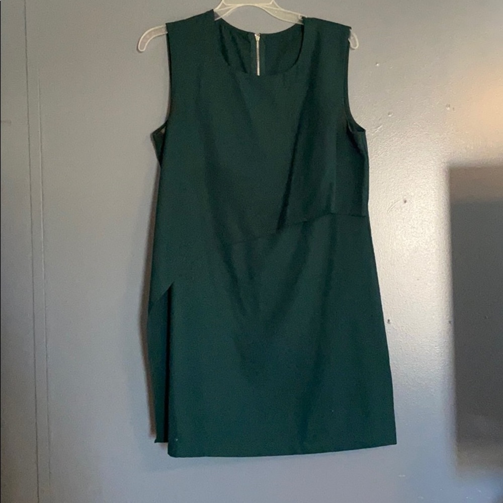 Green tank top dress